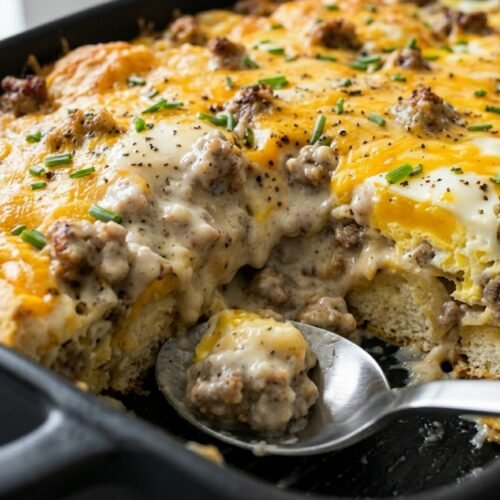 Biscuits And Gravy Breakfast Casserole Recipe