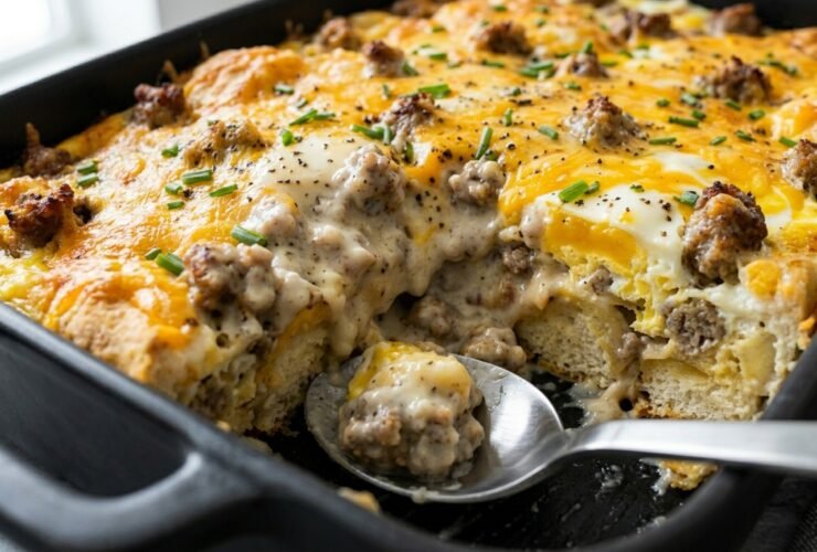 Biscuits And Gravy Breakfast Casserole Recipe