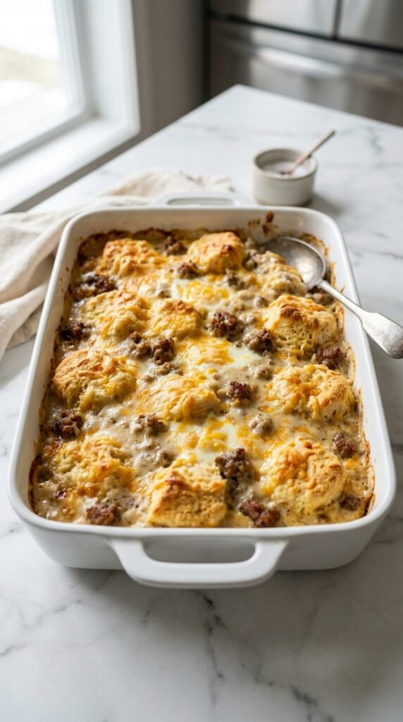 Biscuits And Gravy Breakfast Casserole Recipe