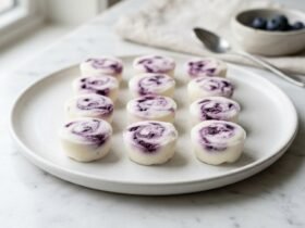 Blueberry Swirl Yogurt Bites Recipe