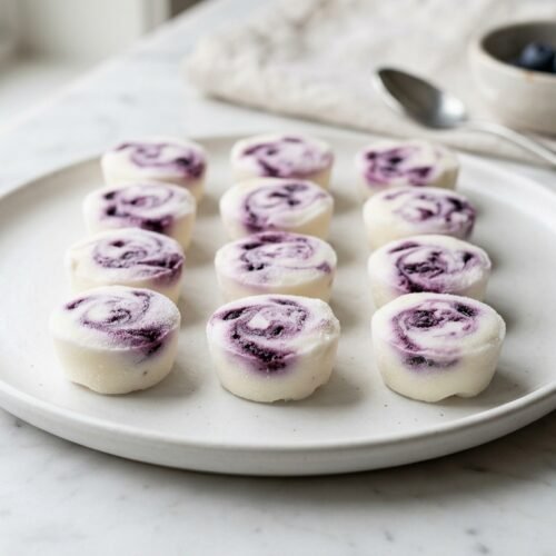 Blueberry Swirl Yogurt Bites Recipe