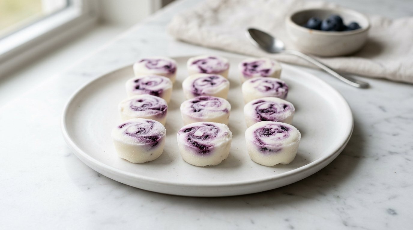 Blueberry Swirl Yogurt Bites Recipe
