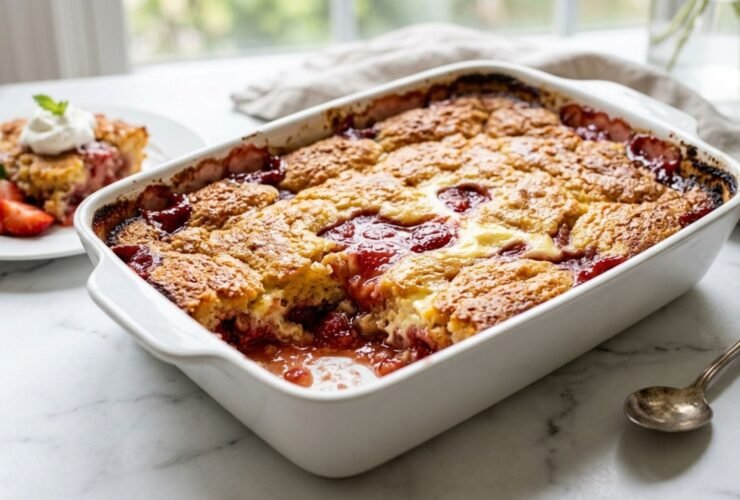 Strawberry Cheesecake Dump Cake Recipe