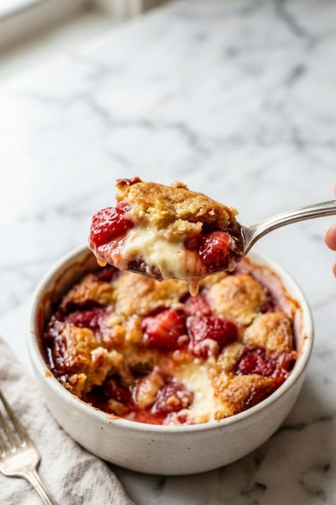 Strawberry Cheesecake Dump Cake Recipe
