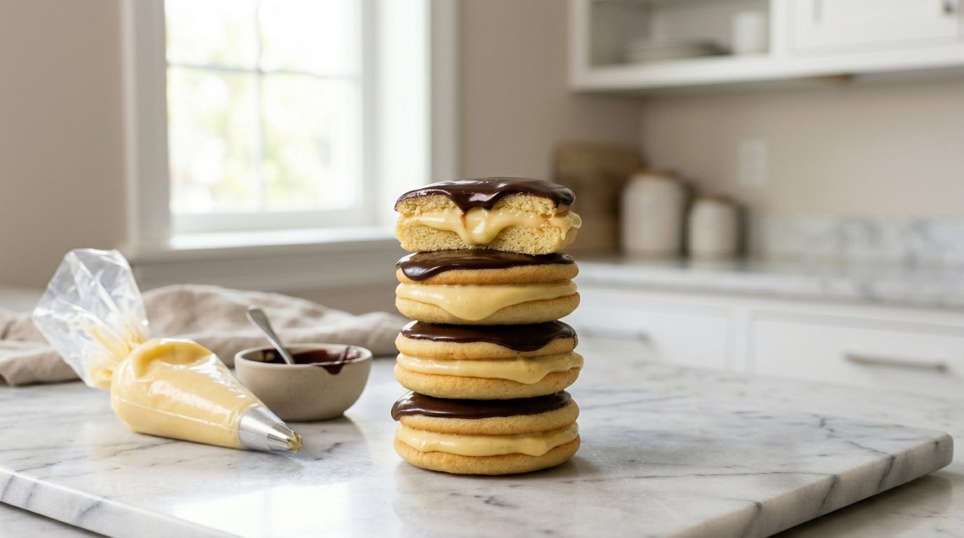 Boston Cream Pie Cookies Recipe