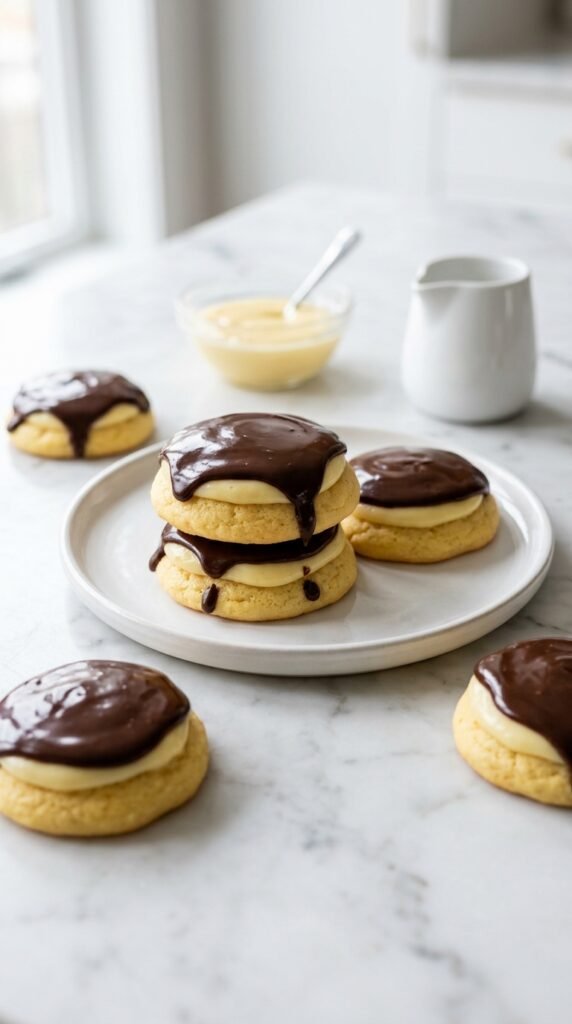 Boston Cream Pie Cookies Recipe