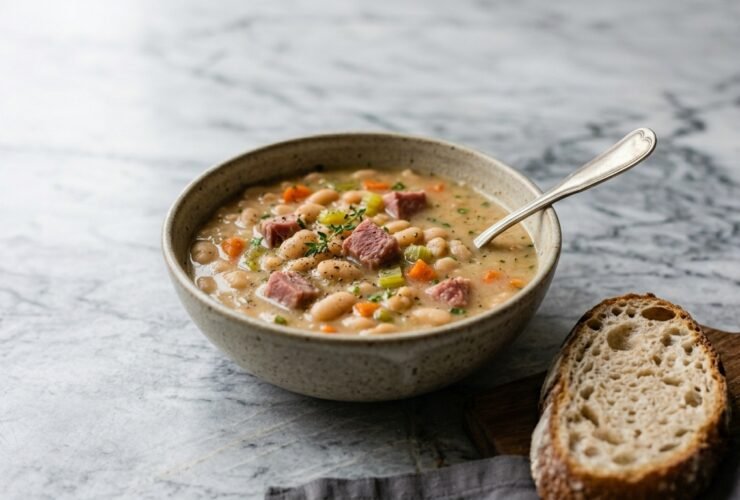 Crockpot Ham and Bean Soup Recipe