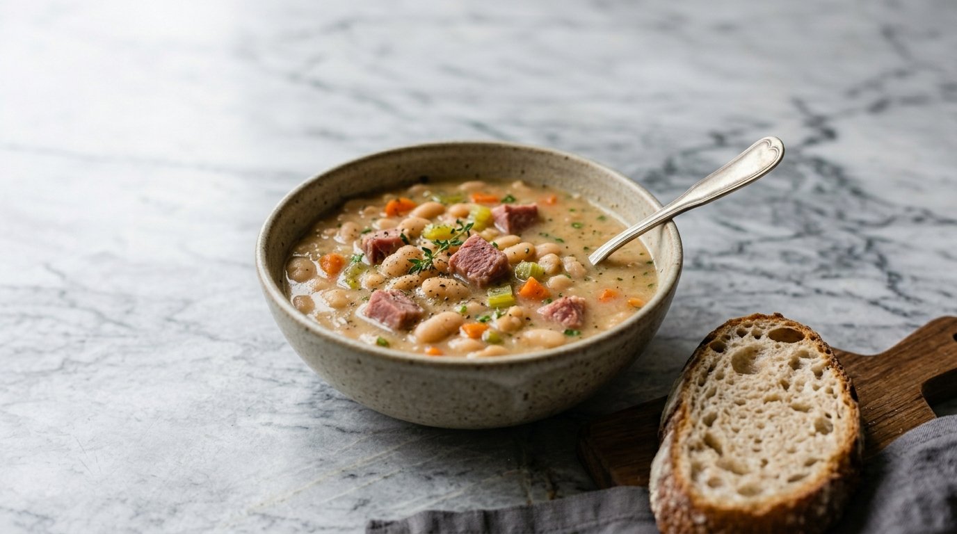 Crockpot Ham and Bean Soup Recipe