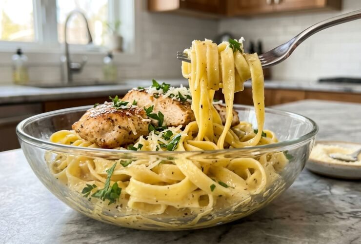 Chicken With Buttered Noodles Recipe