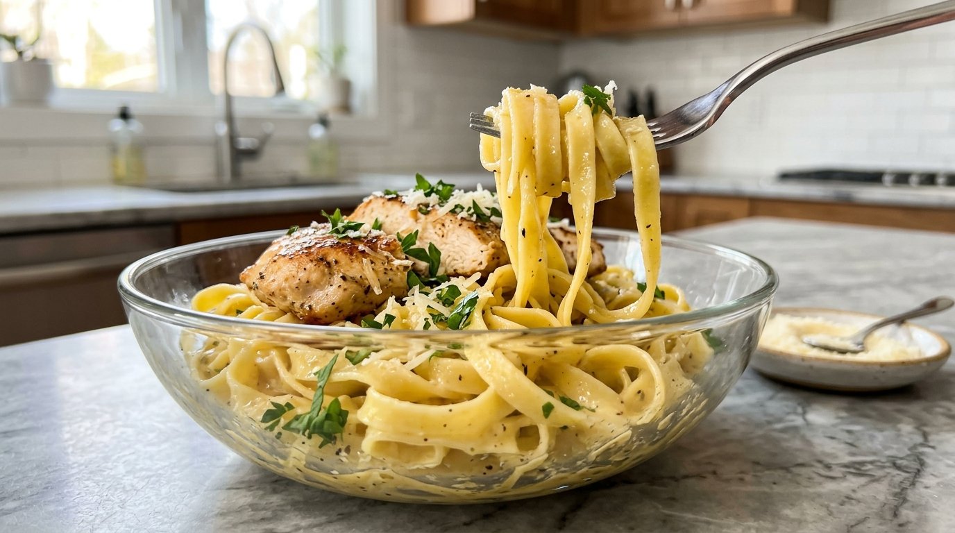Chicken With Buttered Noodles Recipe
