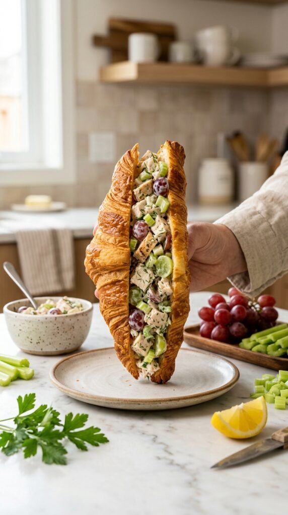 Chicken Salad Croissant Sandwich Recipe