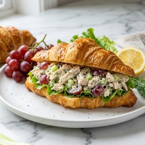 Chicken Salad Croissant Sandwich Recipe
