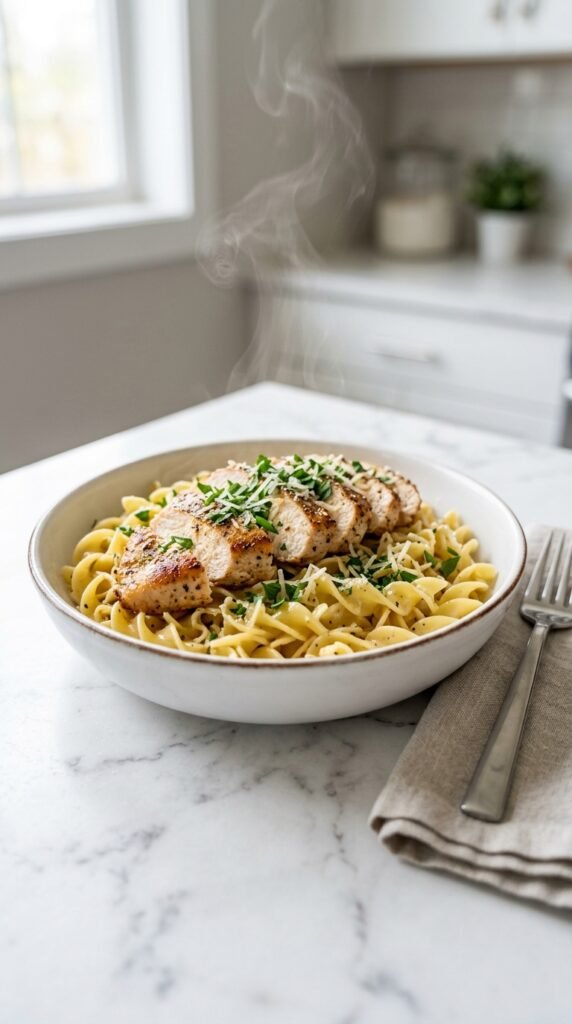 Chicken With Buttered Noodles Recipe