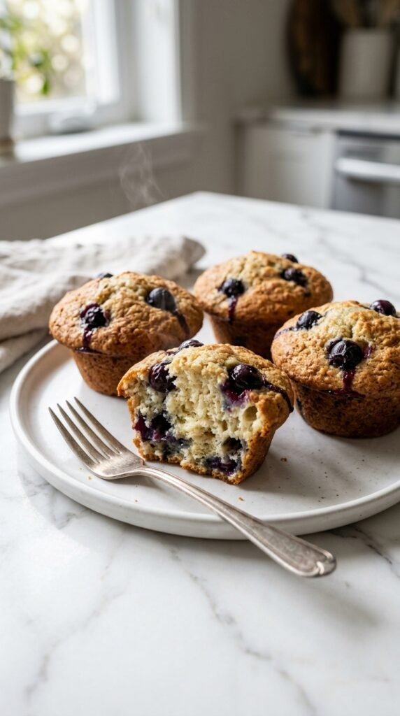 Cottage Cheese Blueberry Muffins Recipe
