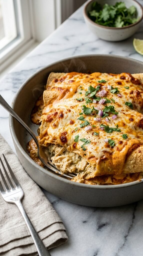 Cream Cheese Chicken Enchiladas Recipe