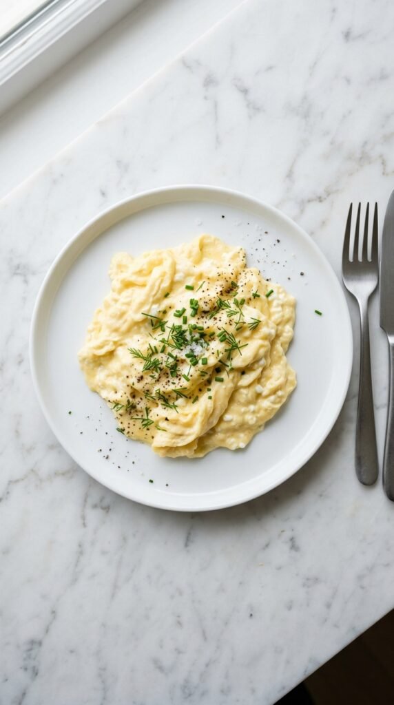 Creamy Cottage Cheese Scrambled Eggs Recipe