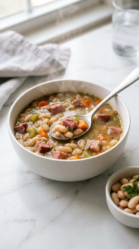Crockpot Ham and Bean Soup Recipe