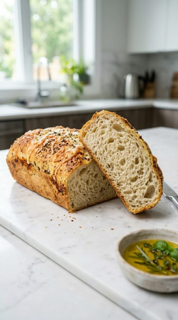 Italian Herbs and Cheese Bread Recipe