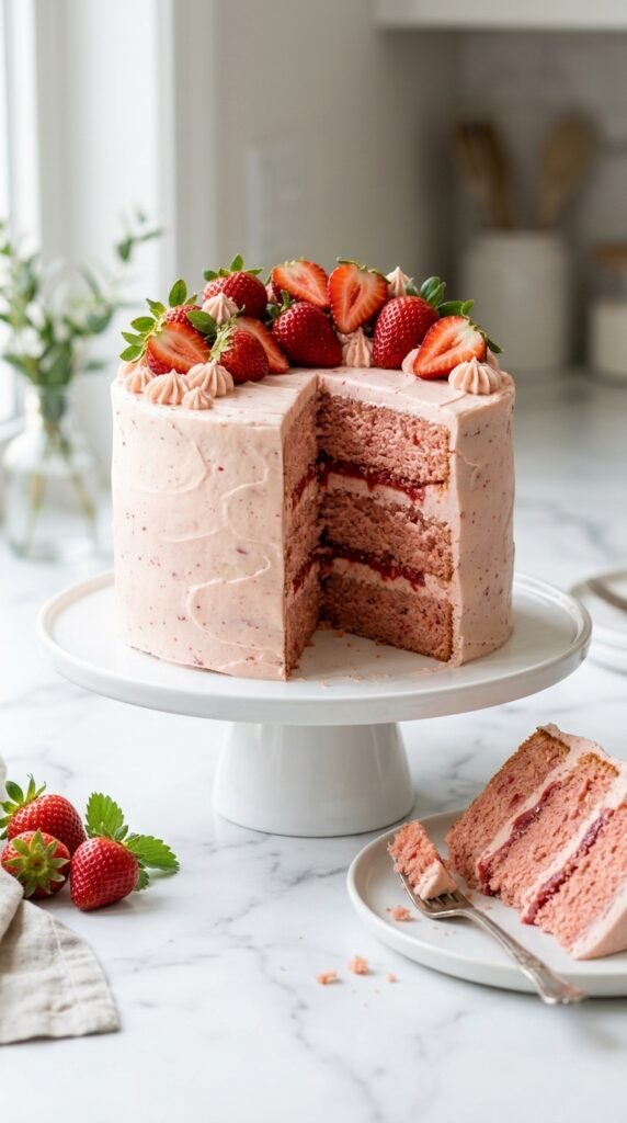 Edgar's Strawberry Cake Recipe