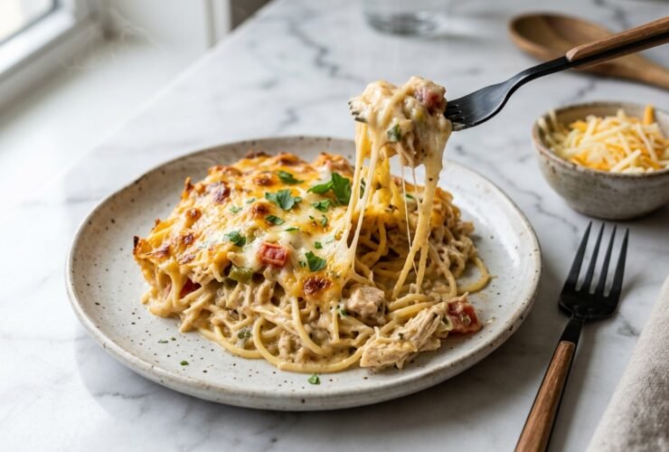 Monterey Chicken Spaghetti Casserole Recipe