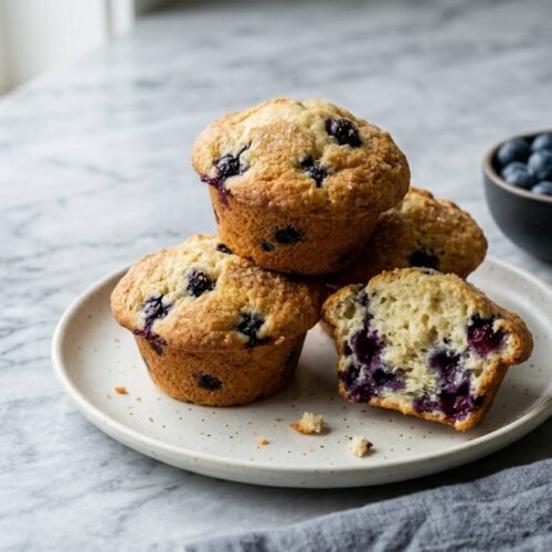 Cottage Cheese Blueberry Muffins Recipe