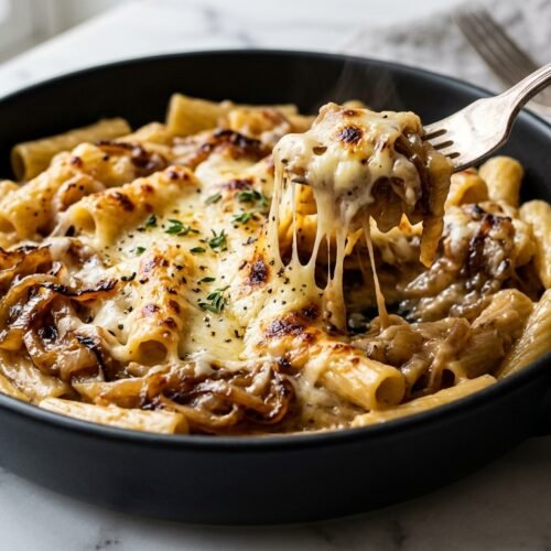 One Pot French Onion Pasta Recipe