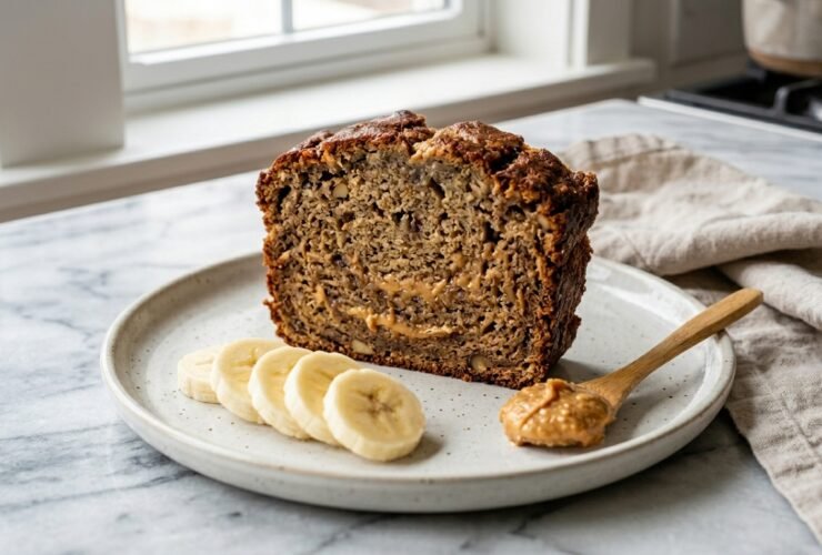 Peanut Butter Banana Bread Recipe