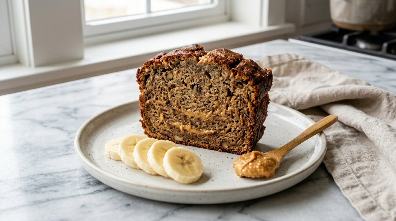 Peanut Butter Banana Bread Recipe