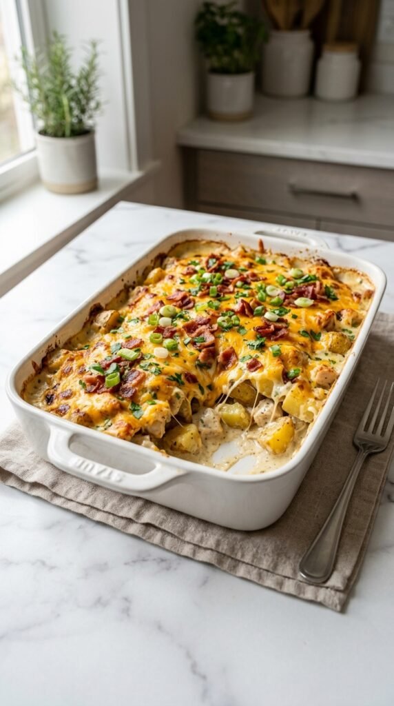 Loaded Potato Ranch Chicken Casserole Recipe
