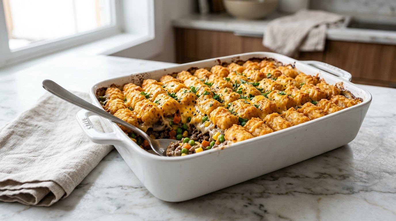 Tater Tot Casserole With Ground Beef Recipe