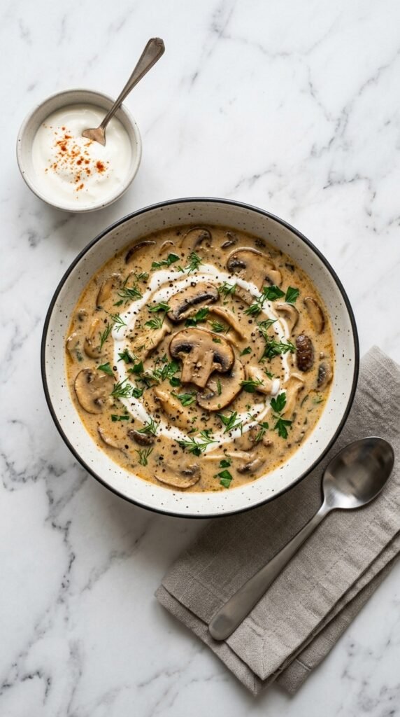 Hungarian Mushroom Soup Recipe