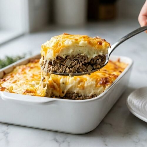 Cheesy Loaded Meatloaf Casserole Recipe
