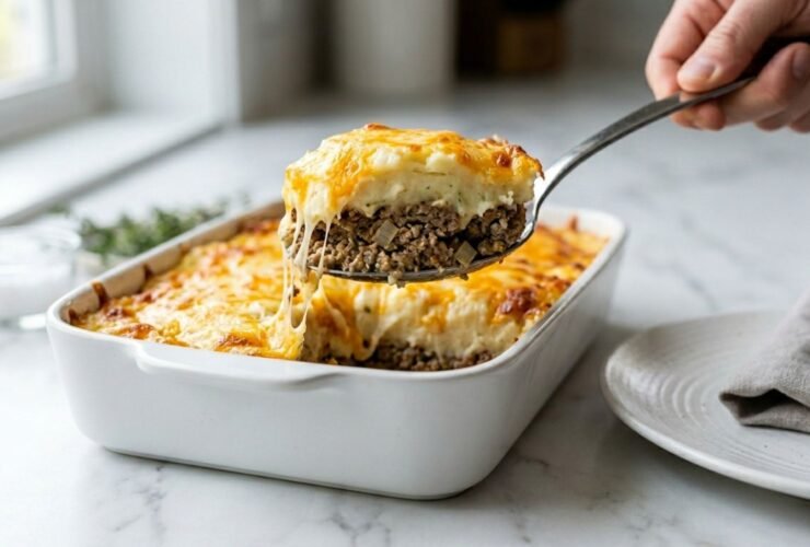 Cheesy Loaded Meatloaf Casserole Recipe