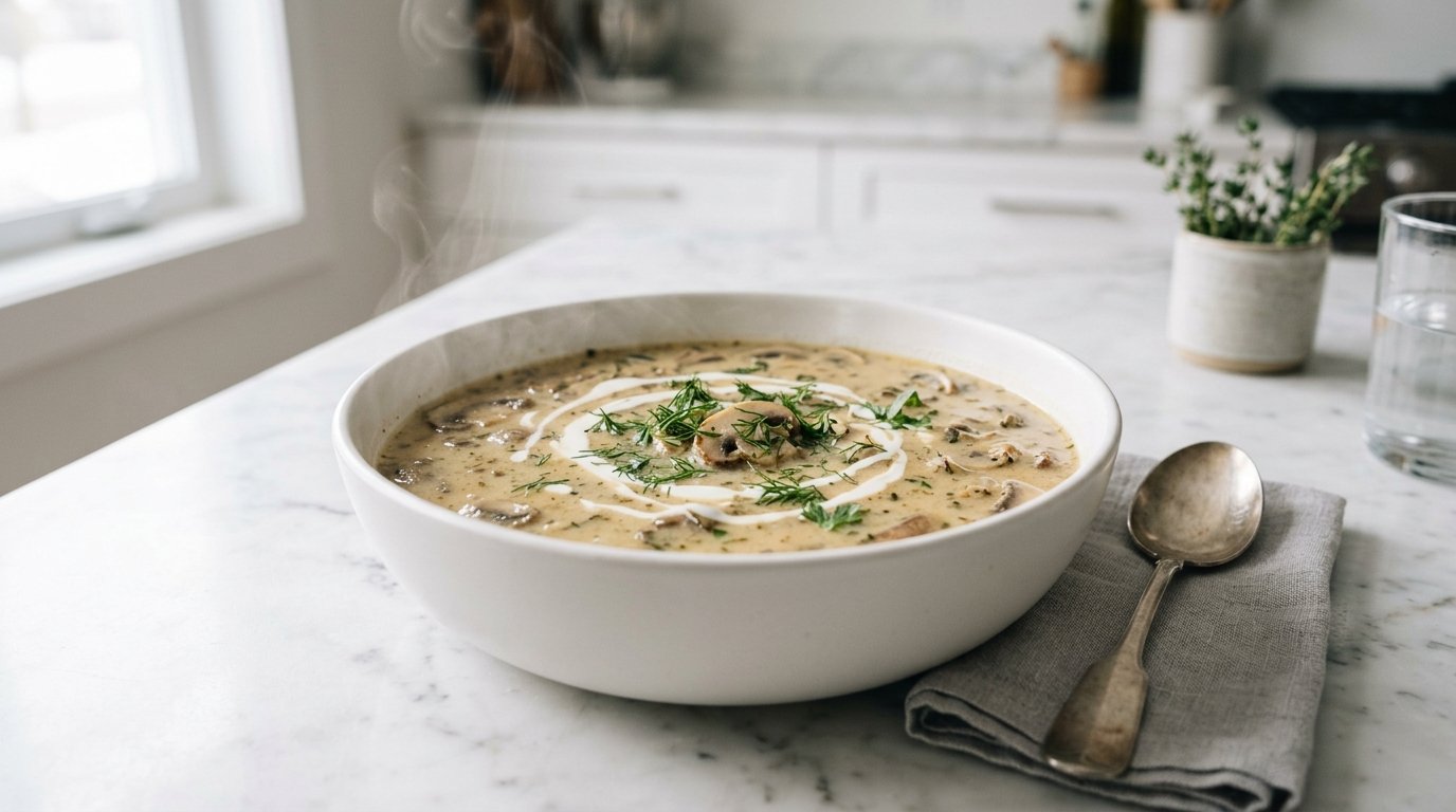 Hungarian Mushroom Soup Recipe