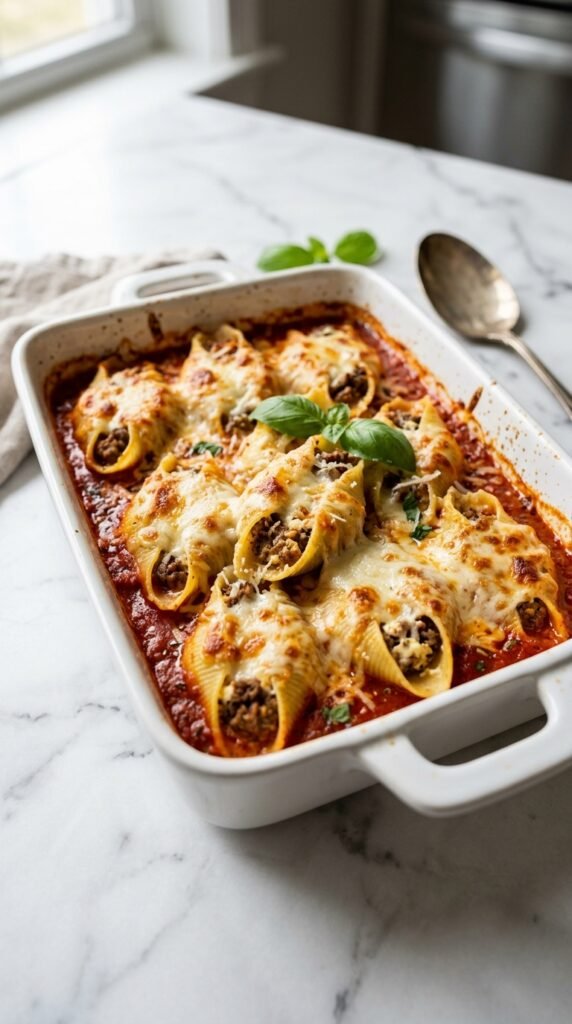 Stuffed Shells With Ground Beef Recipe