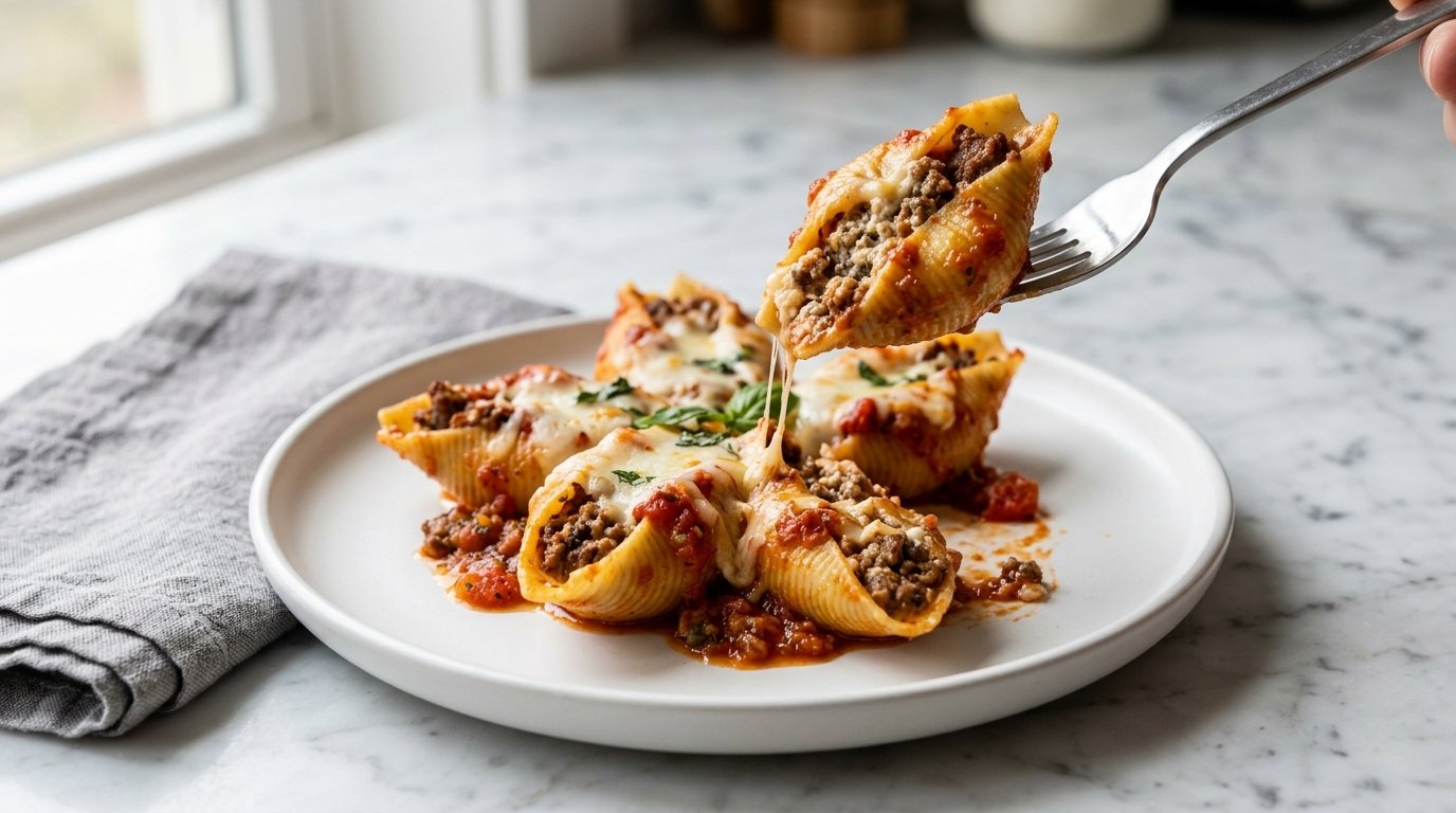 Stuffed Shells With Ground Beef Recipe