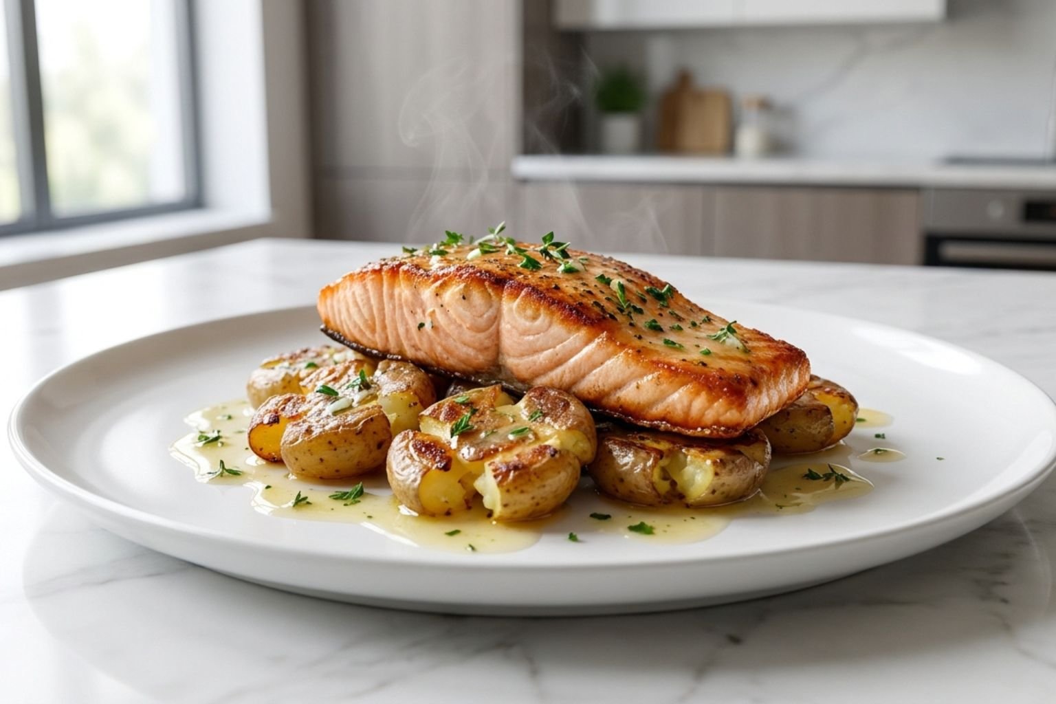 Gordon Ramsay Salmon Smashed Potatoes Recipe