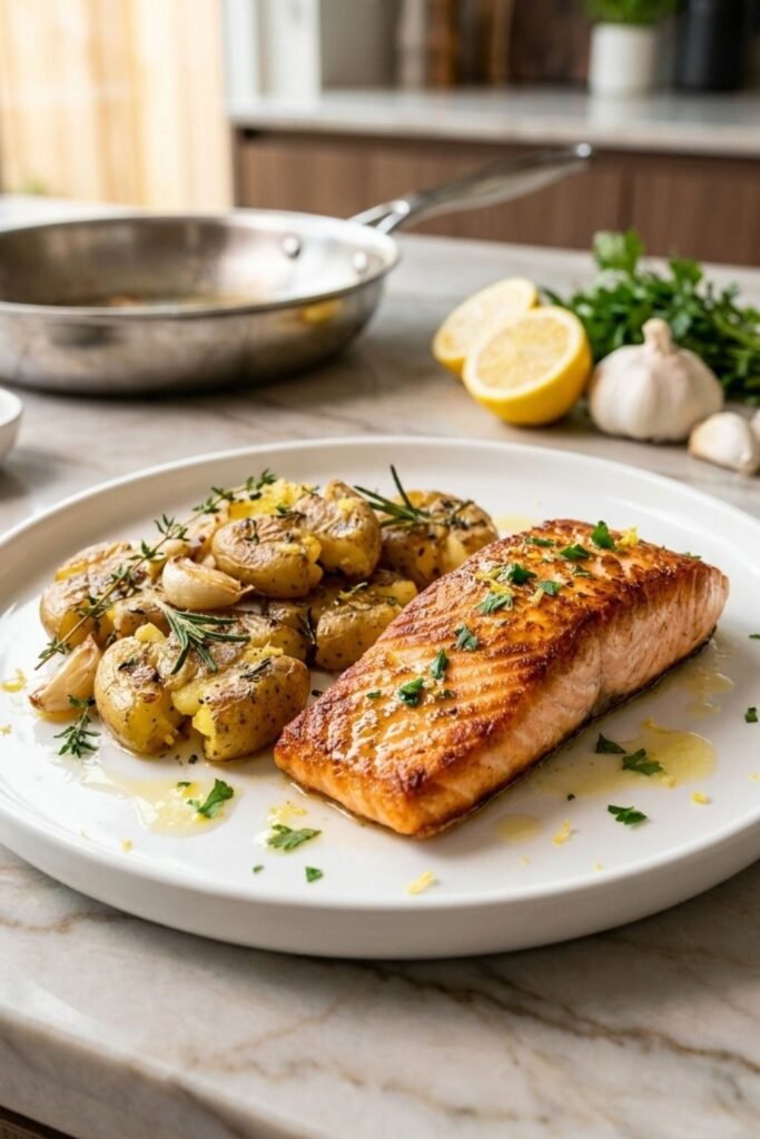 Gordon Ramsay Salmon Smashed Potatoes Recipe