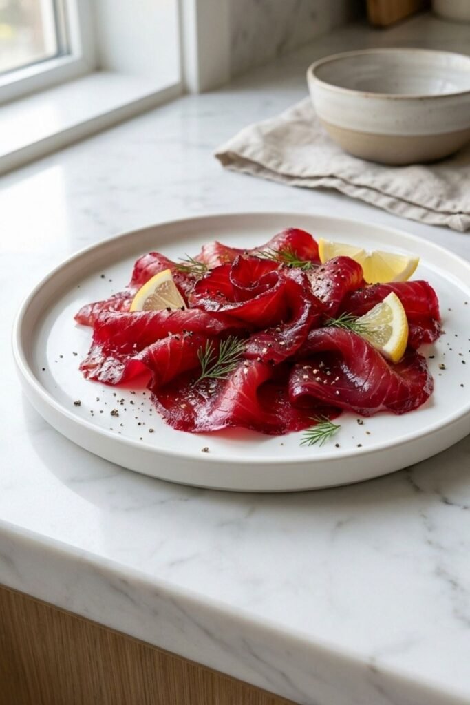 Gordon Ramsay Beetroot Cured Salmon Recipe