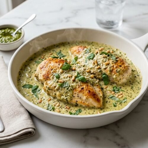 Creamy Pesto Chicken Recipe