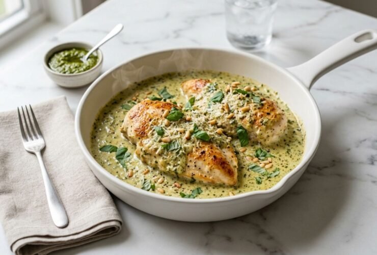 Creamy Pesto Chicken Recipe