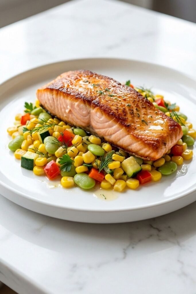 Gordon Ramsay Salmon Succotash Recipe