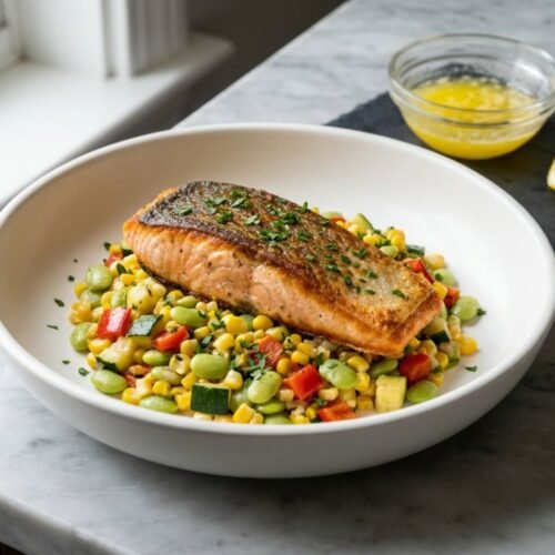 Gordon Ramsay Salmon Succotash Recipe