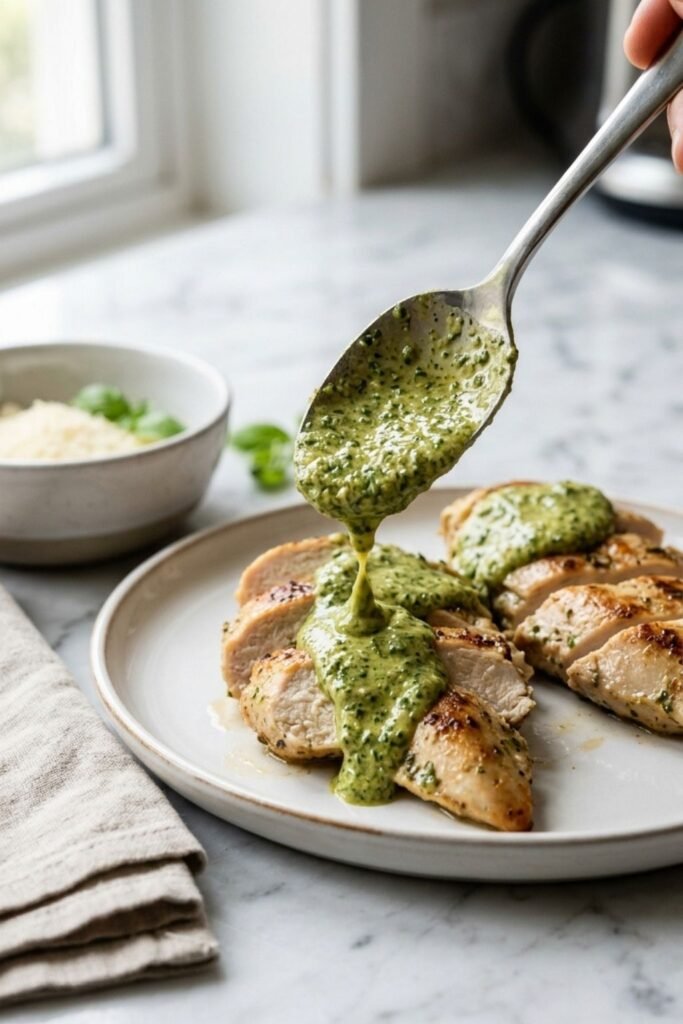 Creamy Pesto Chicken Recipe