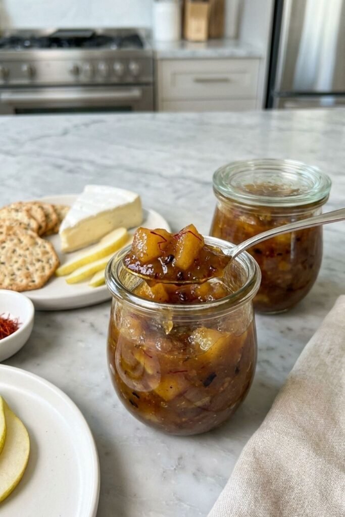 Gordon Ramsay Pear and Saffron Chutney Recipe