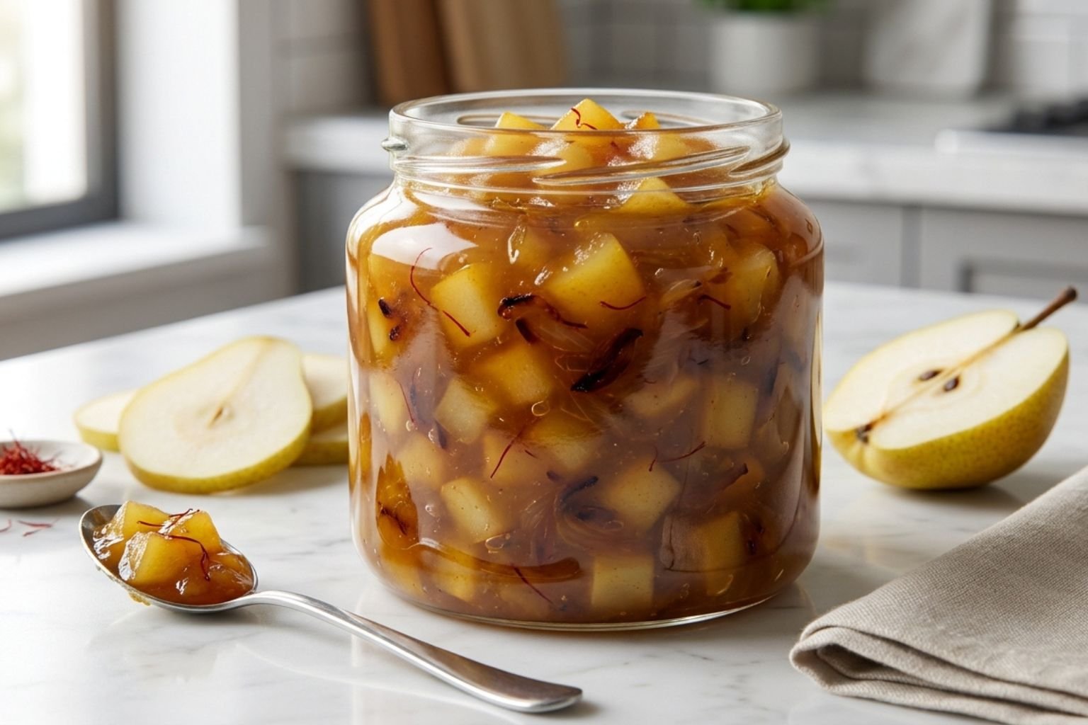 Gordon Ramsay Pear and Saffron Chutney Recipe